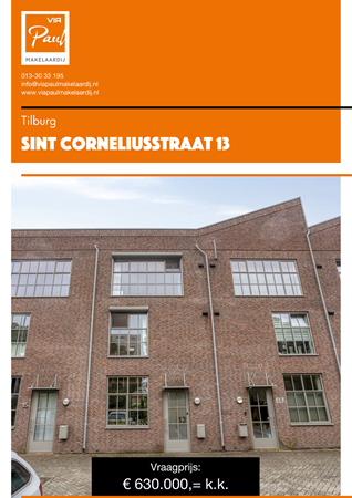 Brochure preview - brochure Sint Corneliusstraat 13 Tilburg