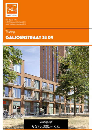 Brochure preview - brochure Galjoenstraat 28-09 Tilburg