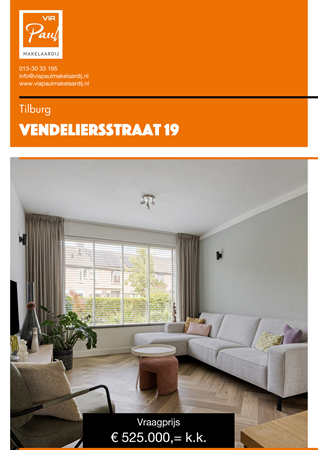 Brochure preview - brochure Vendeliersstraat 19 Tilburg