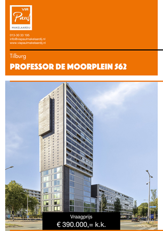 Brochure preview - brochure Professor de Moorplein 562 Tilburg