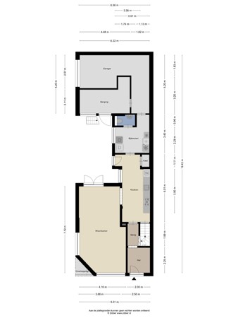 Floorplan - Abel Tasmanstraat 29, 5021 SN Tilburg