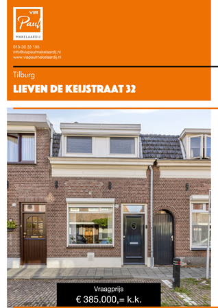 Brochure preview - brochure Lieven de Keijstraat 32 Tilburg