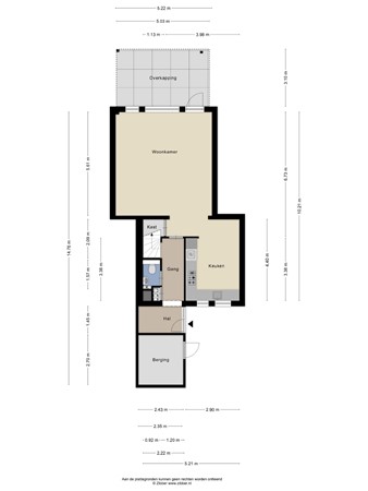 Floorplan - De Schans 1, 5011 EM Tilburg