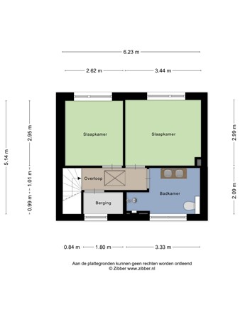 Floorplan - Weefmeesterstraat 9, 5046 TD Tilburg