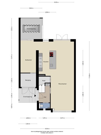 Floorplan - François Brandthof 11, 5026 DE Tilburg