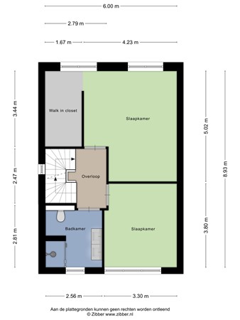 Floorplan - François Brandthof 11, 5026 DE Tilburg