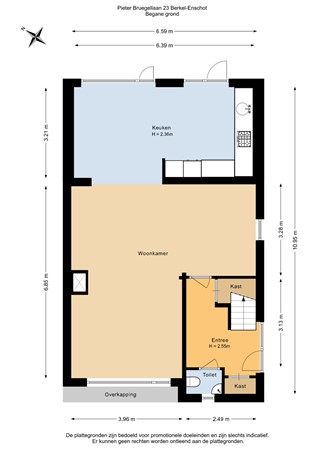 Floorplan - Pieter Bruegellaan 23, 5056 CB Berkel-Enschot