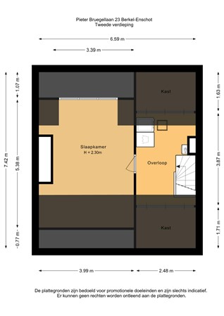 Floorplan - Pieter Bruegellaan 23, 5056 CB Berkel-Enschot