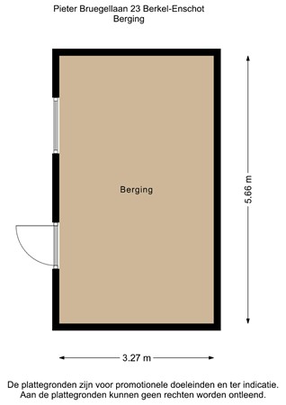 Floorplan - Pieter Bruegellaan 23, 5056 CB Berkel-Enschot