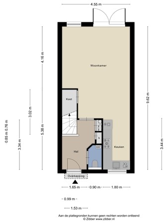 Floorplan - Afrikaanderstraat 30, 5025 HR Tilburg