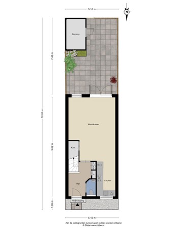 Floorplan - Afrikaanderstraat 30, 5025 HR Tilburg