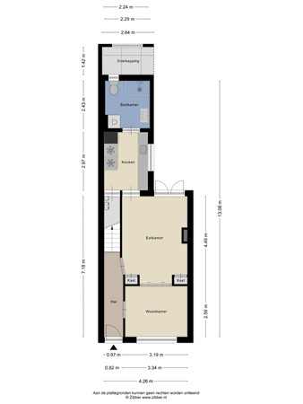 Floorplan - Jozef Israëlsstraat 3, 5025 NP Tilburg