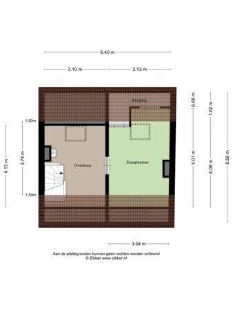 Floorplan - Veestraat 151, 5021 PP Tilburg