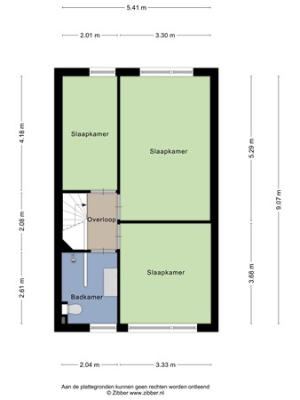 Floorplan - Oegstgeeststraat 55, 5045 TZ Tilburg