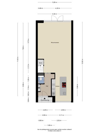 Floorplan - Cypresstraat 45, 5038 KS Tilburg