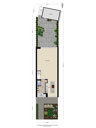 Floorplan - Cypresstraat 45, 5038 KS Tilburg