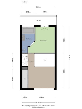 Floorplan - Cypresstraat 45, 5038 KS Tilburg