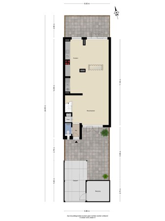 Floorplan - Heubergerstraat 37, 5011 GA Tilburg