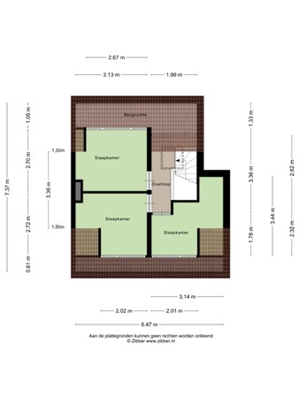 Floorplan - Jan Van Der Leestraat 6, 5021 VT Tilburg