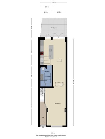 Floorplan - De Schans 75, 5011 EN Tilburg