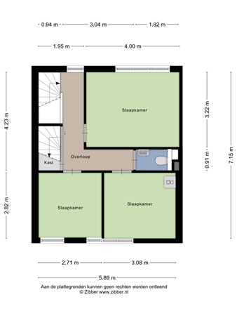 Floorplan - De Schans 75, 5011 EN Tilburg