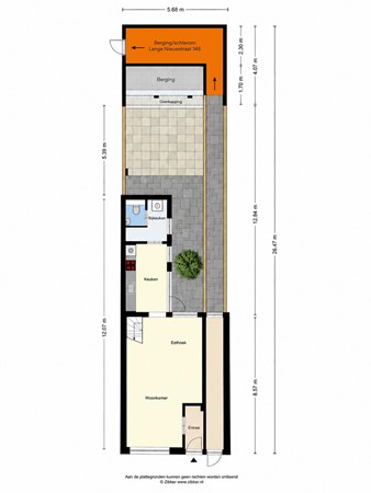 Floorplan - Lange Nieuwstraat 150, 5041 DJ Tilburg