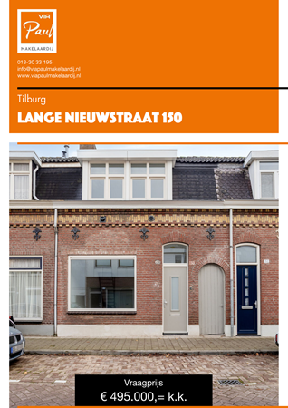Brochure preview - brochure Lange Nieuwstraat 150 Tilburg
