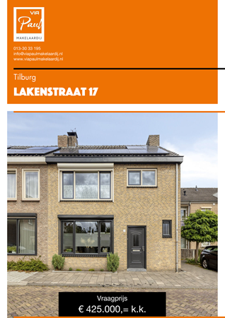 Brochure preview - brochure Lakenstraat 17 Tilburg