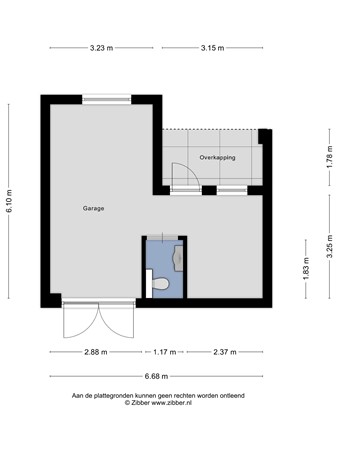 Floorplan - Lakenstraat 17, 5046 RG Tilburg