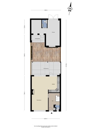 Floorplan - Lakenstraat 17, 5046 RG Tilburg