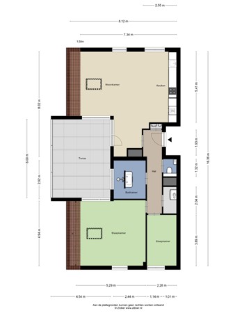 Floorplan - Clarissenhof 295, 5041 RV Tilburg