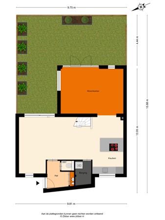 Floorplan - Morrahof 22, 5045 KJ Tilburg