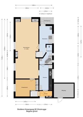 Boddens Hosangweg 90, 2481 LA Woubrugge - Begane grond - 2D.jpg