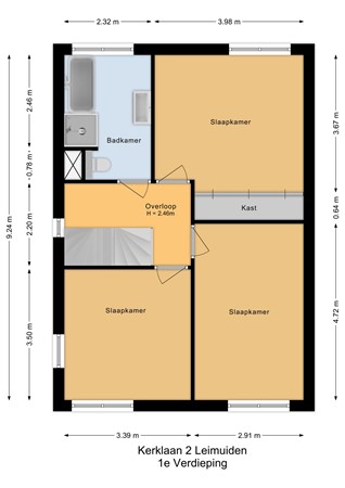 Kerklaan 2, 2451 CG Leimuiden - 1e Verdieping - 2D.jpg