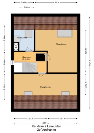 Kerklaan 2, 2451 CG Leimuiden - 2e Verdieping - 2D.jpg