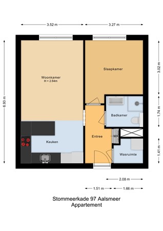 Stommeerkade 97, 1431 EL Aalsmeer - Appartement - 2D.jpg