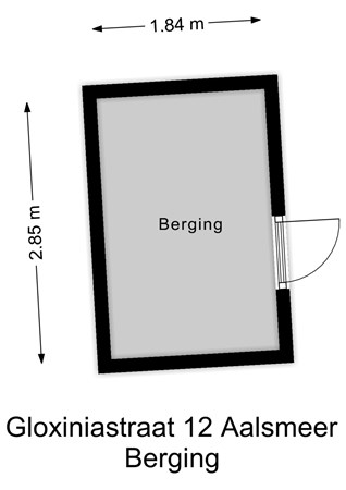 Gloxiniastraat 12, 1431 VE Aalsmeer - Berging - 2D.jpg