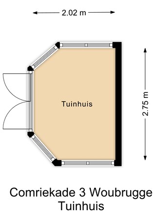 Comriekade 3, 2481 AD Woubrugge - Tuinhuis - 2D.jpg