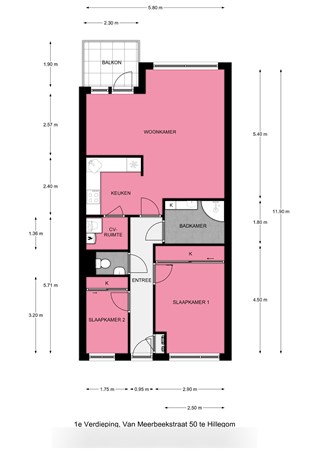 Van Meerbeekstraat 50, 2181 AC Hillegom - plattegrond verdieping.jpg