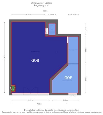 Stille Mare 9, 2312 DH Leiden - Begane grond - markings.jpg
