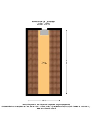 Noordeinde 28, 2451 AG Leimuiden - Garage vliering - 2D.jpg