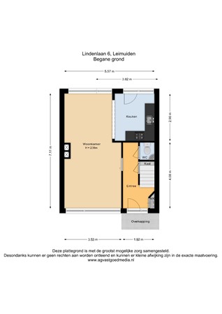Lindenlaan 6, 2451 CC Leimuiden - Begane grond - 2D.jpg