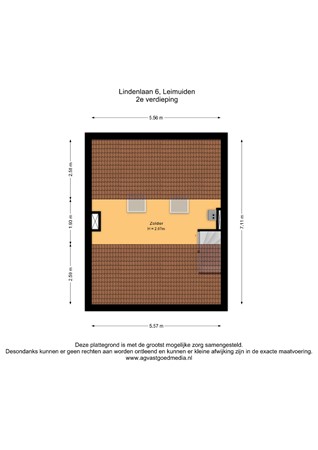 Lindenlaan 6, 2451 CC Leimuiden - 2e verdieping - 2D.jpg