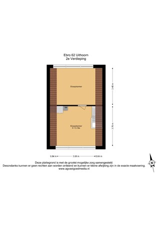 Ebro 62, 1423 AV Uithoorn - 2e Verdieping - 2D.jpg