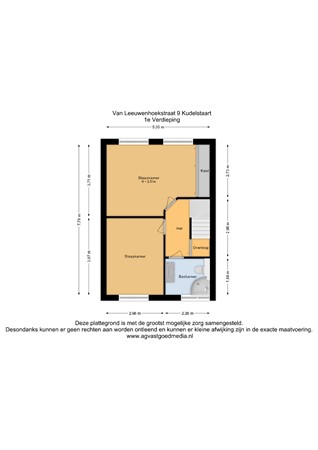 Van Leeuwenhoekstraat 9, 1433 BM Kudelstaart - 1e Verdieping - 2D.jpg