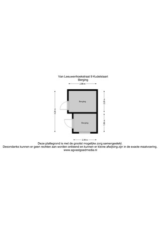 Van Leeuwenhoekstraat 9, 1433 BM Kudelstaart - Berging - 2D.jpg