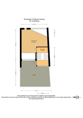 Zomerpark 10, 2151 HA Nieuw-Vennep - 2e Verdieping - 2D.jpg