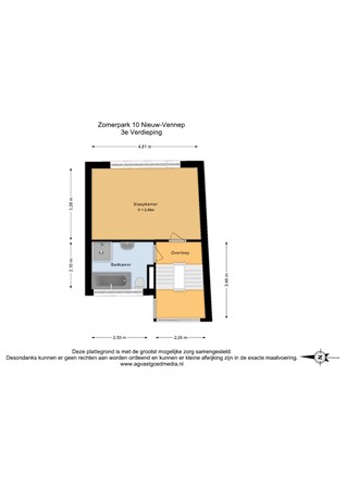 Zomerpark 10, 2151 HA Nieuw-Vennep - 3e Verdieping - 2D.jpg