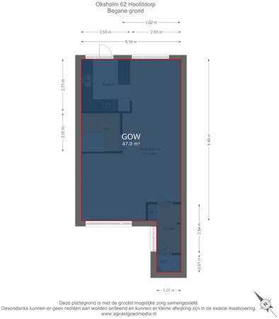 Oksholm 62, 2133 KZ Hoofddorp - Begane grond - markings.jpg