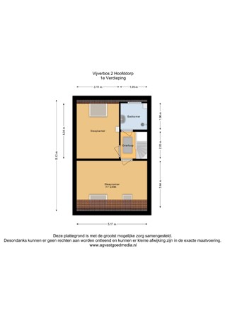 Vijverbos 2, 2134 GS Hoofddorp - 1e Verdieping - 2D.jpg